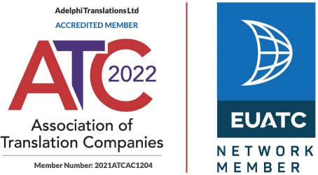 Adelphi Translations Association of Translation Companies accredited member